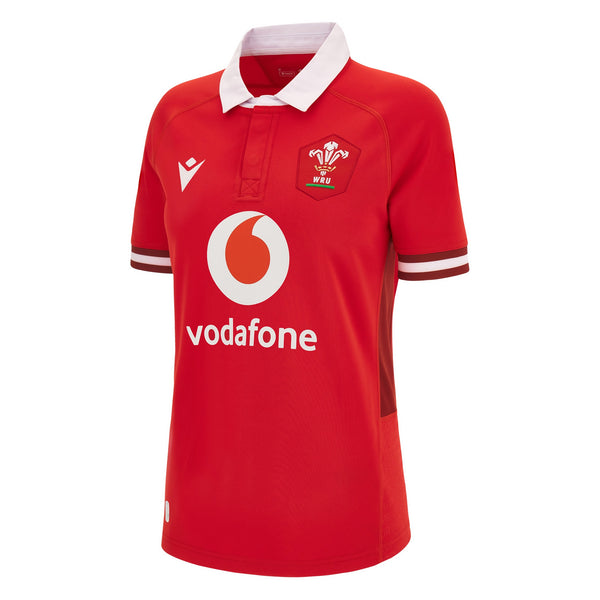 Macron Wales WRU 2024 Womens Home Rugby Shirt