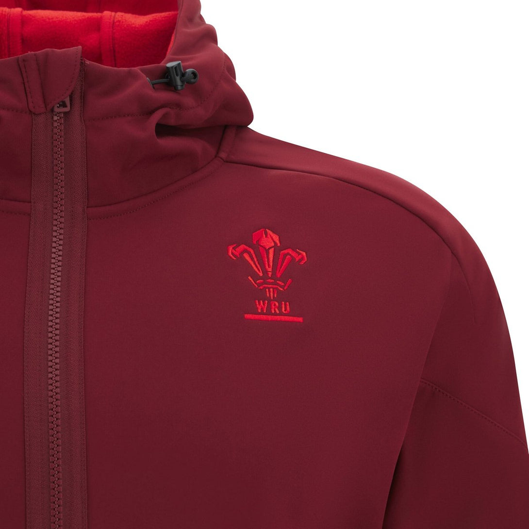 Macron Wales WRU 2025/26 Adults Travel Softshell Jacket