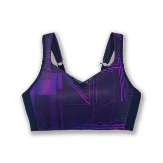 Brooks Drive Convertible Run Bra Matrix Navy Print