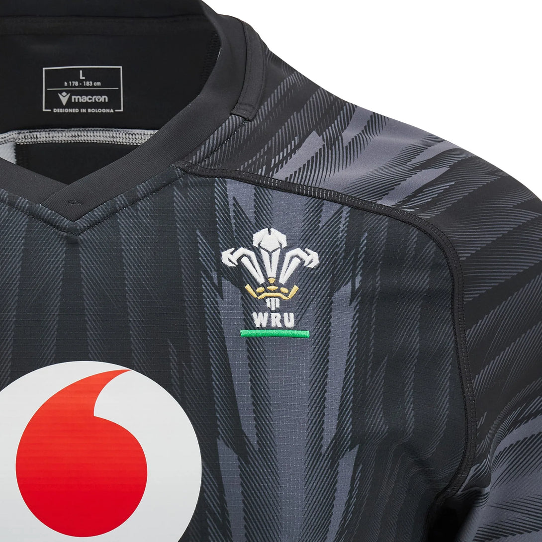 Macron Wales WRU 2024/25 Six Nations Adults Training Rugby Shirt