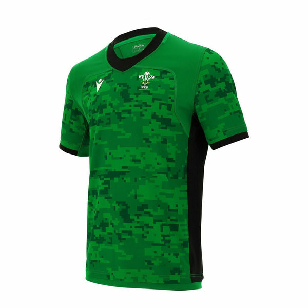 Rugby Heaven Macron Wales WRU Mens Training Rugby Shirt - www.rugby-heaven.co.uk