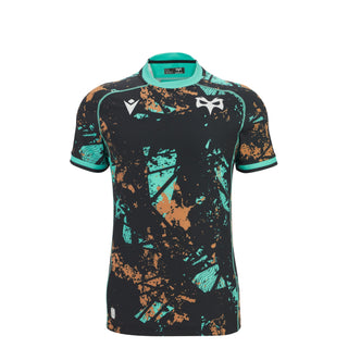 Macron Ospreys Rugby 2025/26 Kids Training Rugby Shirt