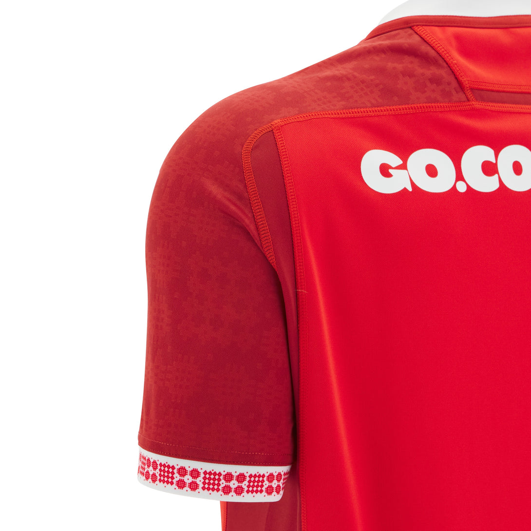 Macron Wales WRU 2025/26 Junior Home Rugby Shirt