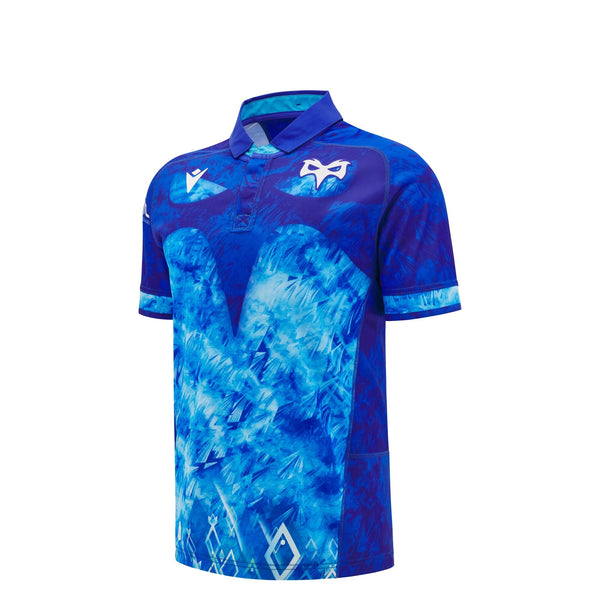 Macron Ospreys Rugby 2024/25 Kids Euro Rugby Shirt