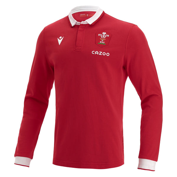 Macron Wales WRU 21/23 Home Cotton Rugby Shirt