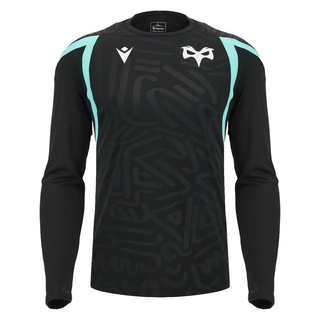 Macron Ospreys Rugby 2026/27 Mens Poly Training LS T-Shirt