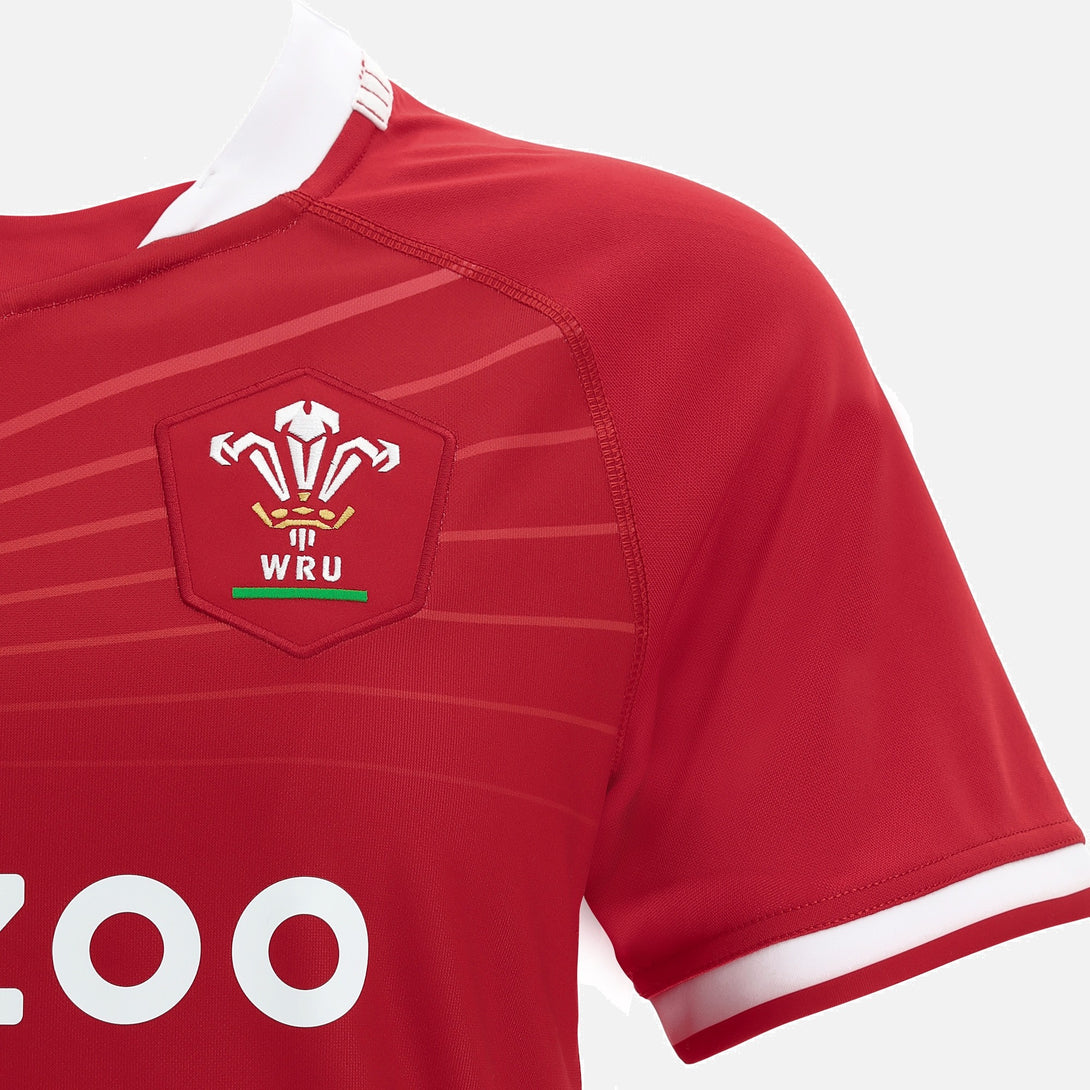 Macron Wales WRU Womens Home Rugby Shirt