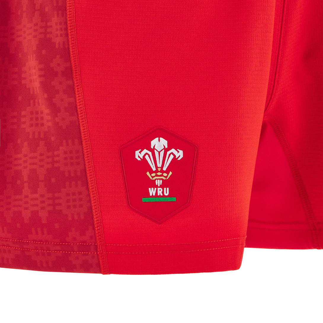 Macron Wales WRU 2025/26 Kids Home Rugby Shorts