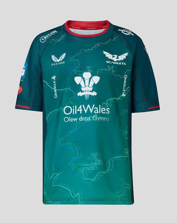 Castore Scarlets Kids Away Rugby Shirt