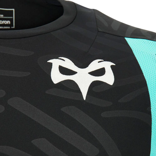 Macron Ospreys Rugby 2026/27 Kids Poly Training T-Shirt