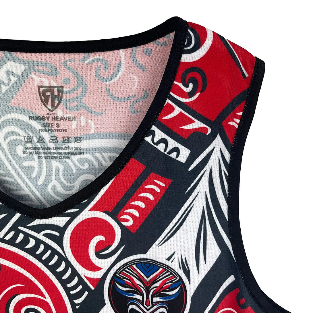 Taiaha Fighting Maoris Mens Rugby Vest