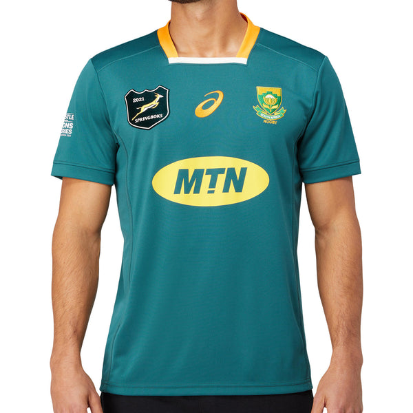 ASICS South Africa Springboks Adults Lions Series 2021 Home Rugby Shirt