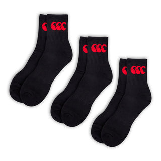 Canterbury Unisex Crew Socks 3-Pack