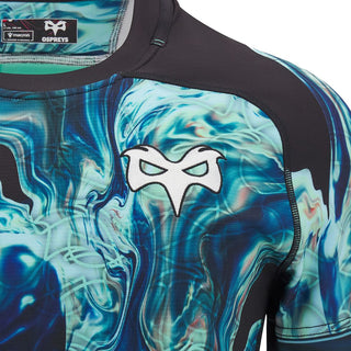 Macron Ospreys Rugby 2024/25 Mens Training Rugby Shirt
