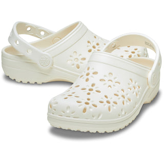Crocs Classic Floral Cut Out Womens Clogs