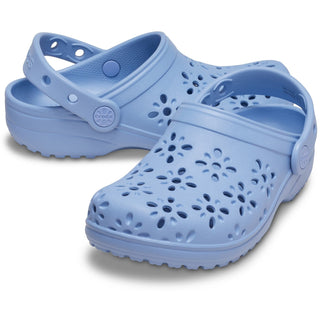 Crocs Classic Floral Cut Out Toddlers Clogs