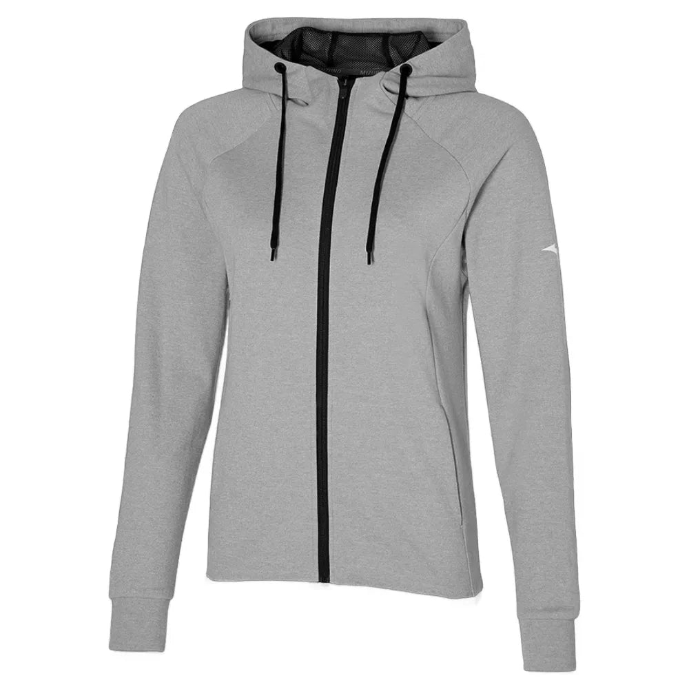 Mizuno Womens RB Sweat Hoodie - Grey