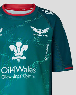 Castore Scarlets Kids Away Rugby Shirt