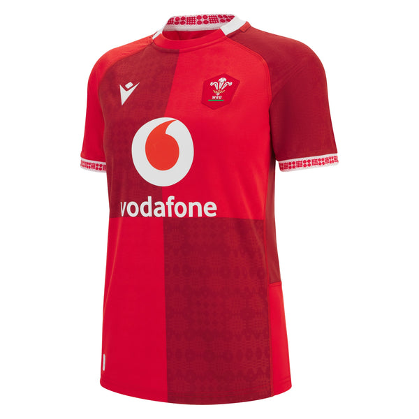 Macron Wales WRU 2025/26 Womens Home Rugby Shirt
