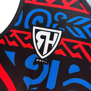 Taiaha Fighting Maoris Kids Rugby Vest