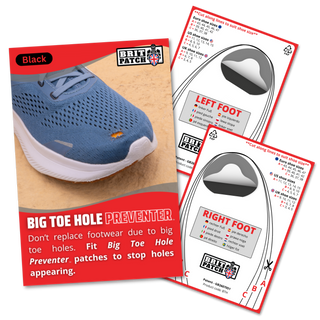 Brit Patch Big Toe Hole Preventer