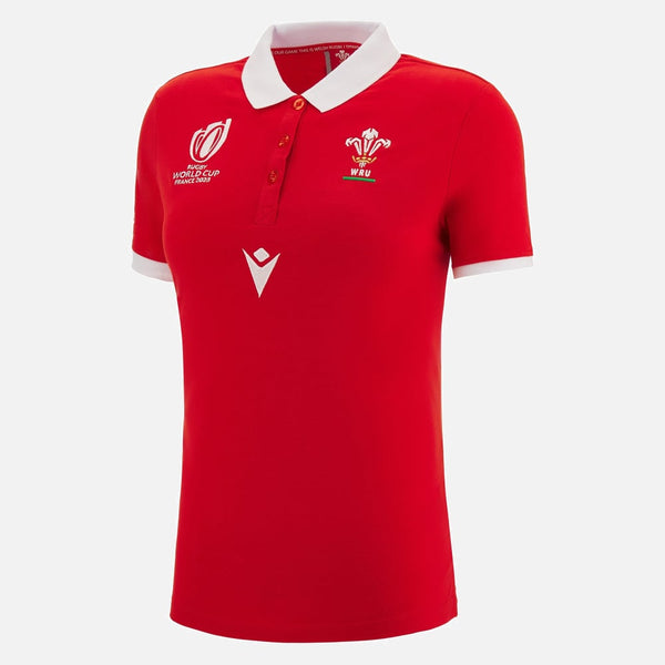 Macron Womens WRU RWC 2023 Polo S/S 