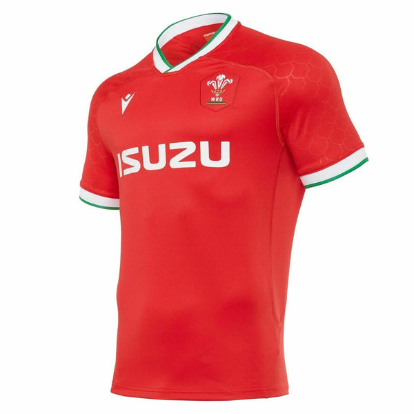 Macron Wales Home Rugby Shirt Adults