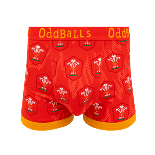 Oddballs Welsh Rugby Union Mens Cotton Boxer Shorts