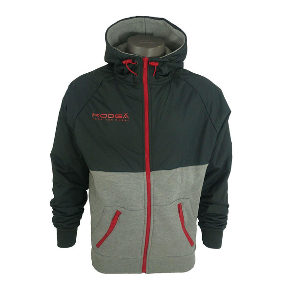 Rugby Heaven Kooga Overlay Zip Thru Hoody Adults - www.rugby-heaven.co.uk