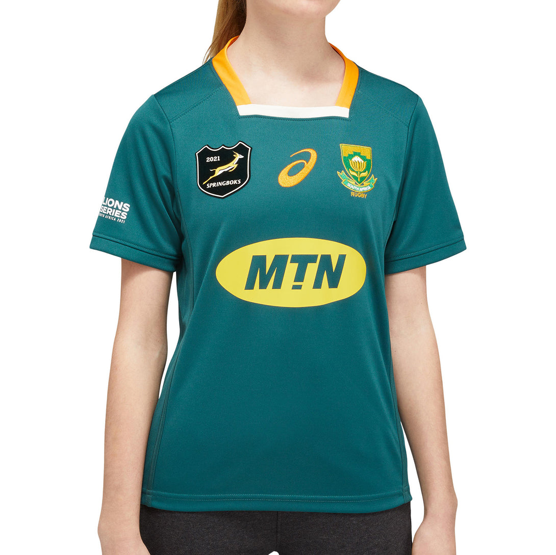 ASICS South Africa Springboks Kids Lions Series 2021 Kids Home Rugby Shirt