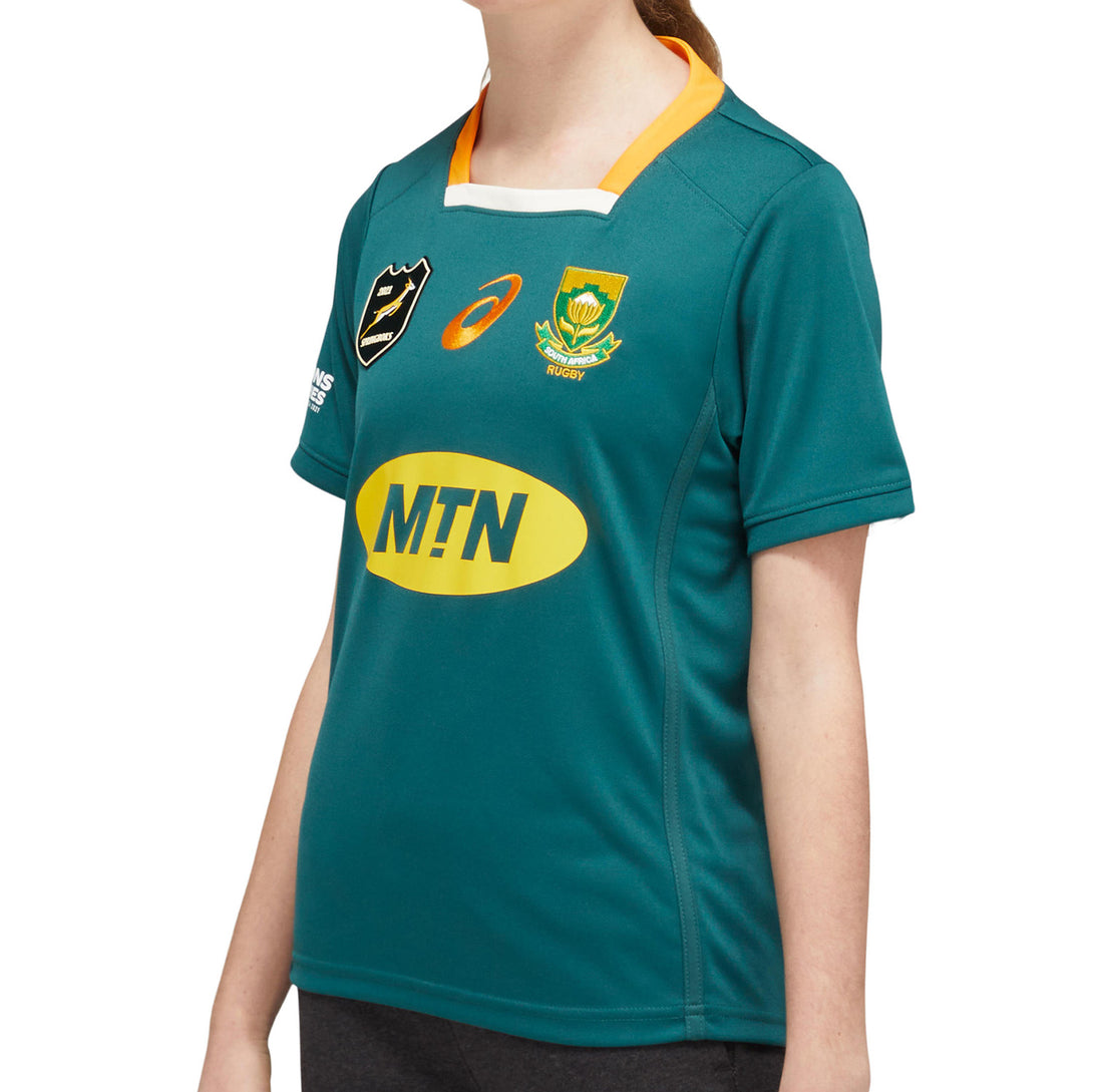 ASICS South Africa Springboks Kids Lions Series 2021 Kids Home Rugby Shirt