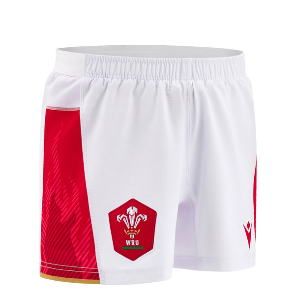 Macron Wales WRU 2024/25 Kids Six Nations Home Rugby Shorts