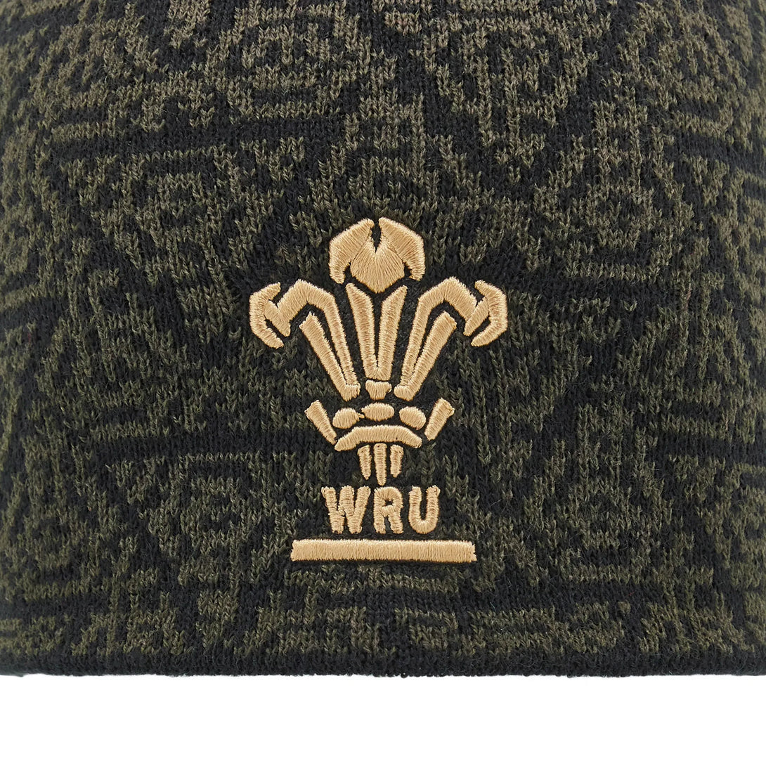 Macron Wales WRU 2024/25 Six Nations Skull Knit Beanie 