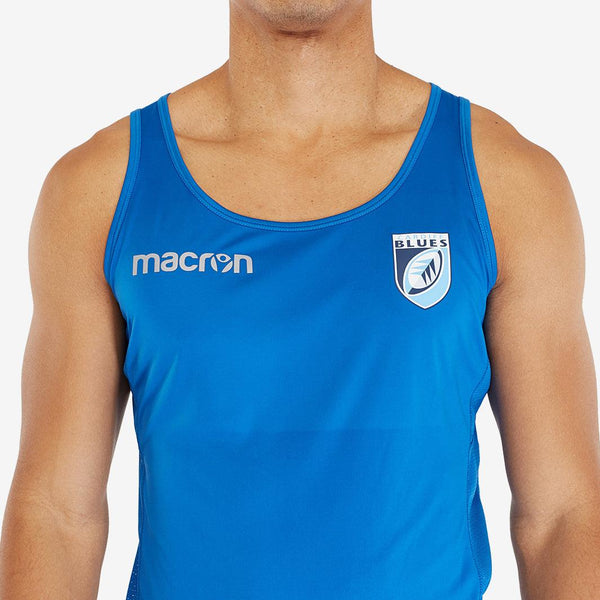 Rugby Heaven Macron cardiff blues training singlet azzita adults - www.rugby-heaven.co.uk