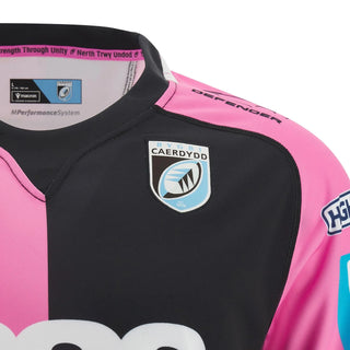 Macron Cardiff Rugby Mens Away Poly Rugby Shirt