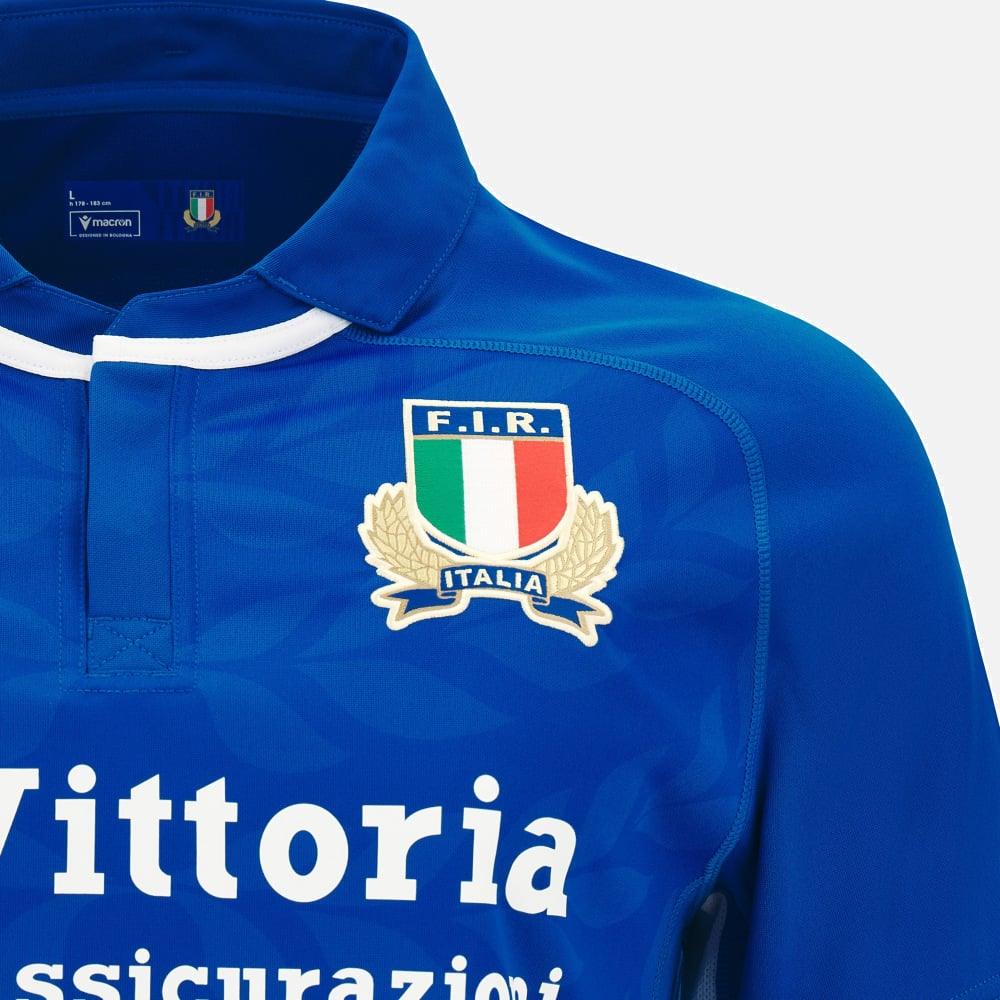 Macron Italy FIR 2024 Mens Home Rugby Shirt