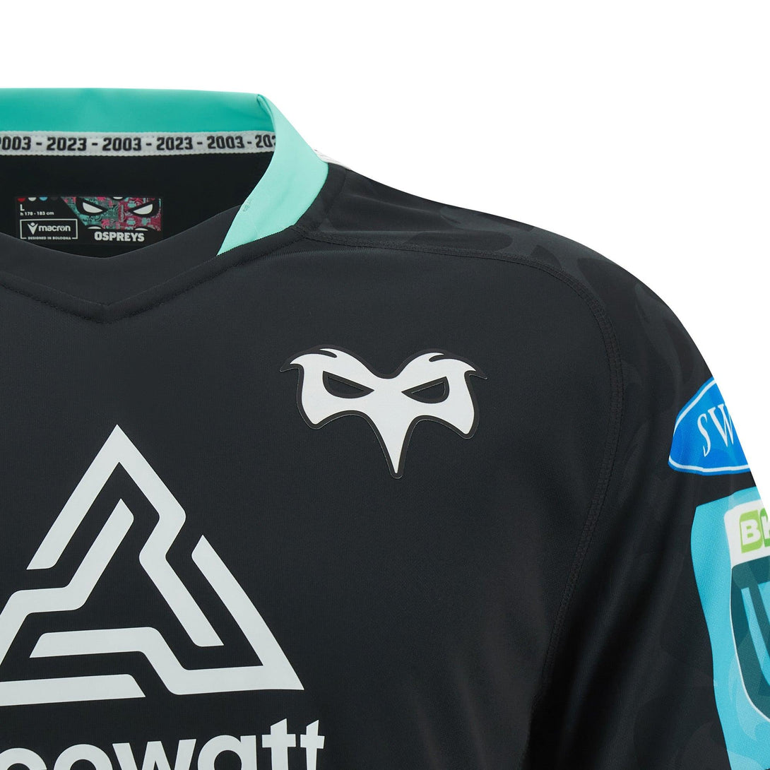 Macron Ospreys Mens Home Rugby Shirt 