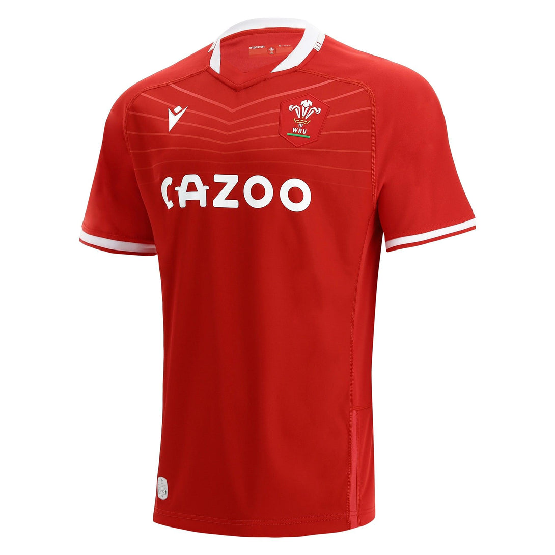 Macron Wales WRU Mens Home Rugby Shirt