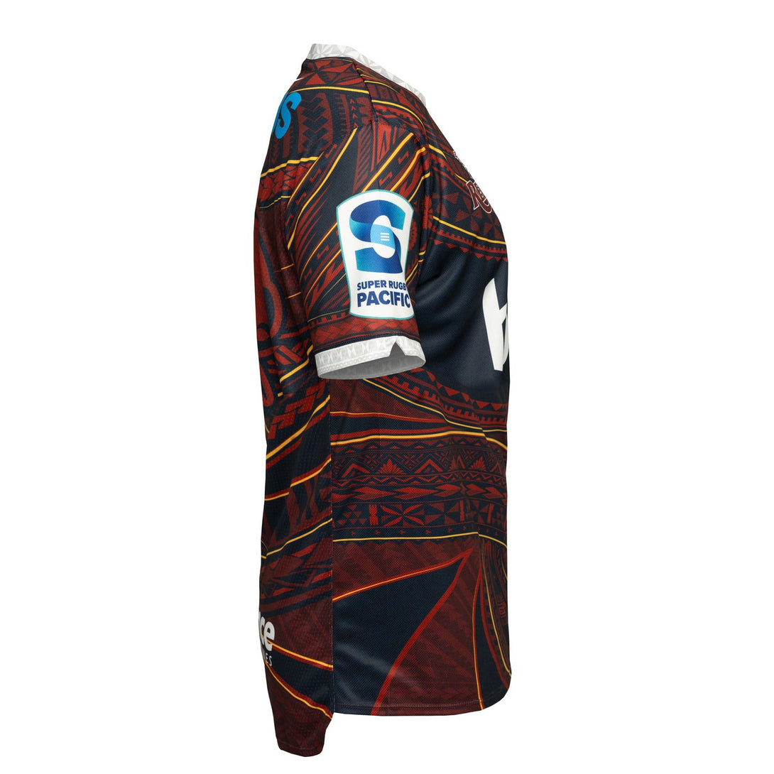 Canterbury Queensland Reds Super Rugby Pacific Mens Pasifika Warm Up Top