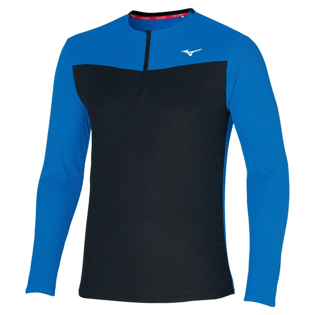 Mizuno Mens DRYAEROFLOW Half Zip - Blue / Black