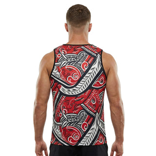 Taiaha Fighting Maoris Mens Rugby Vest