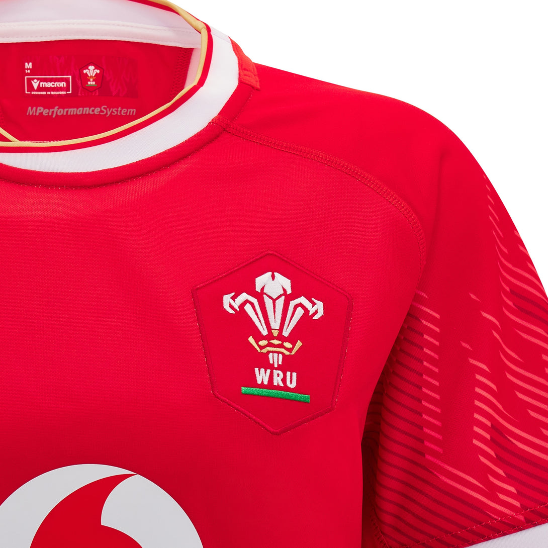 Macron Wales WRU 2024/25 Womens Six Nations Home Rugby Shirt