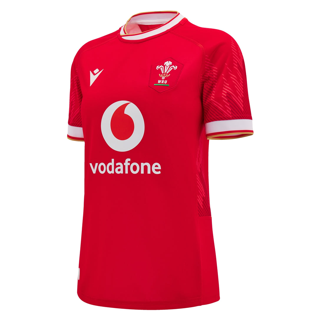 Macron Wales WRU 2024/25 Womens Six Nations Home Rugby Shirt