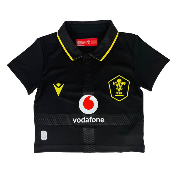 Macron Wales WRU 2024 Infants Away Rugby Shirt