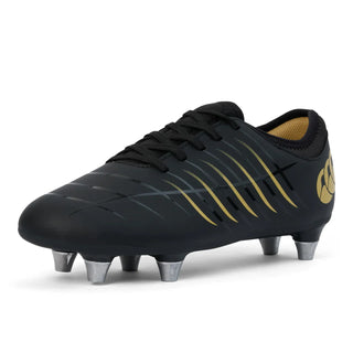 Canterbury Phoenix 2.0 Kids Soft Ground Rugby Boots Black