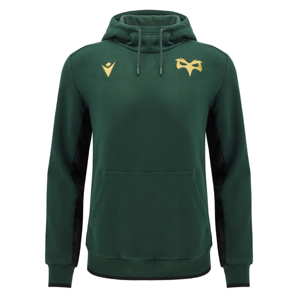 Macron Ospreys Rugby 2024/25 Adults Cotton Travel Hoodie