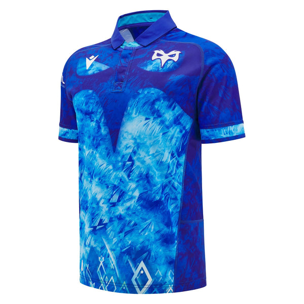 Macron Ospreys Rugby 2024/25 Adults Euro Rugby Shirt