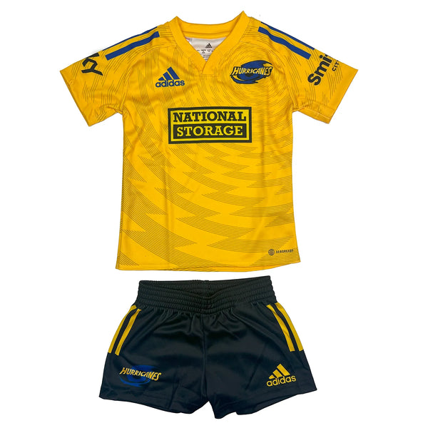 adidas Hurricanes Home Mini Rugby Kit Yellow