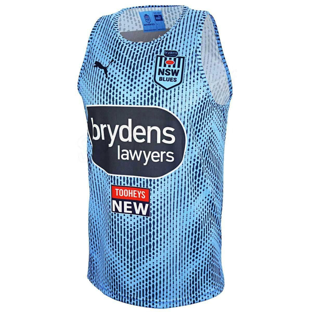 Puma New South Wales Blues Mens NRL Rugby Training Singlet 