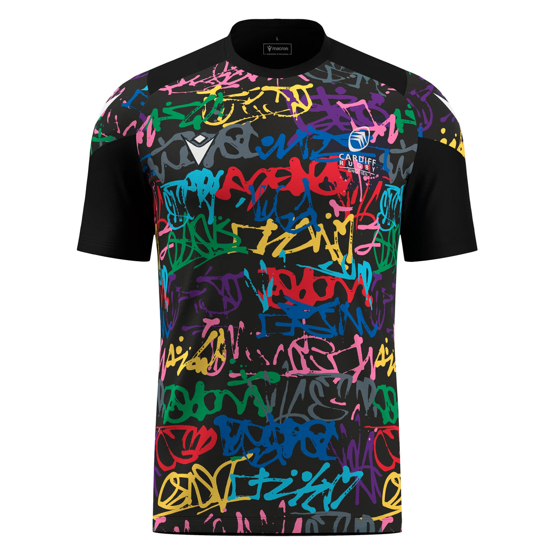 Macron Cardiff Rugby 2025/26 Mens Training T-Shirt
